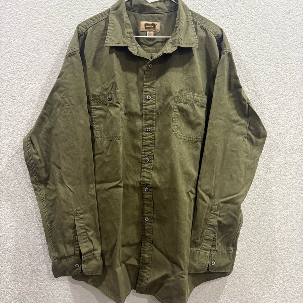 The Foundry Supply Co. Men's Khaki Button-Up Jacket
